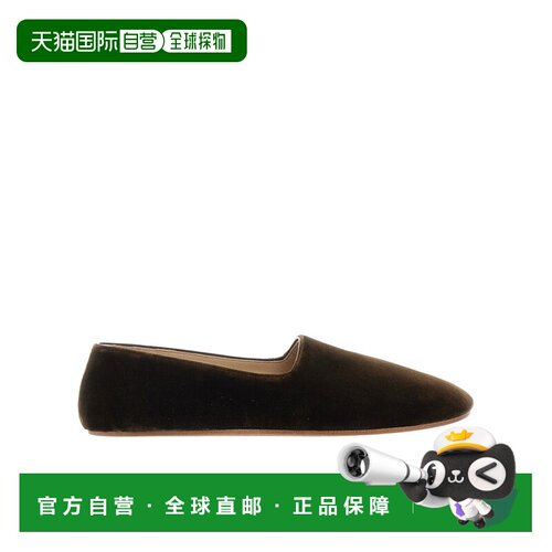 THE ROW 女士芭蕾乐福鞋 F1782W24MSS SS2026 深棕色 圆头平底鞋