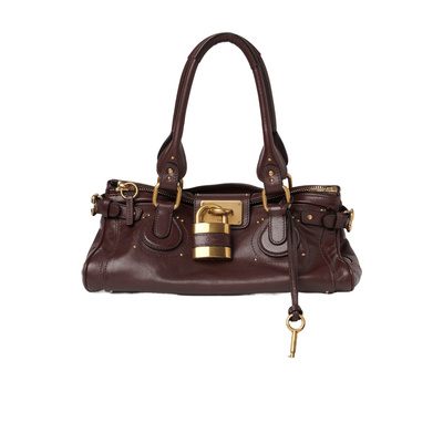 CHLOÉ 女士斜挎包 CH25WS802P75602 AW2025 棕色 PADDINGTON 粒面