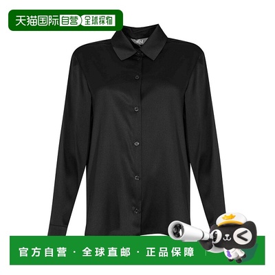 MAX MARA 女士衬衫 25261160676E15 AW2025 黑色 Verve Silk Sati