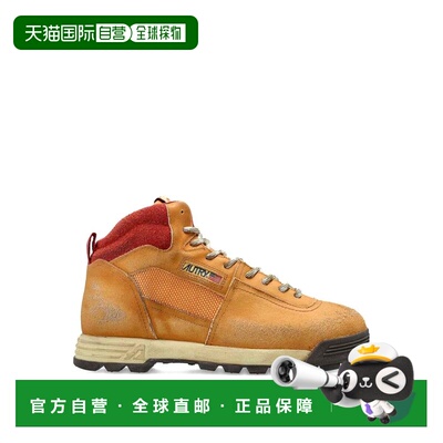 AUTRY 女士靴子 HBMWSF02 AW2025 棕色 Alga Mid Worn-Out Effect