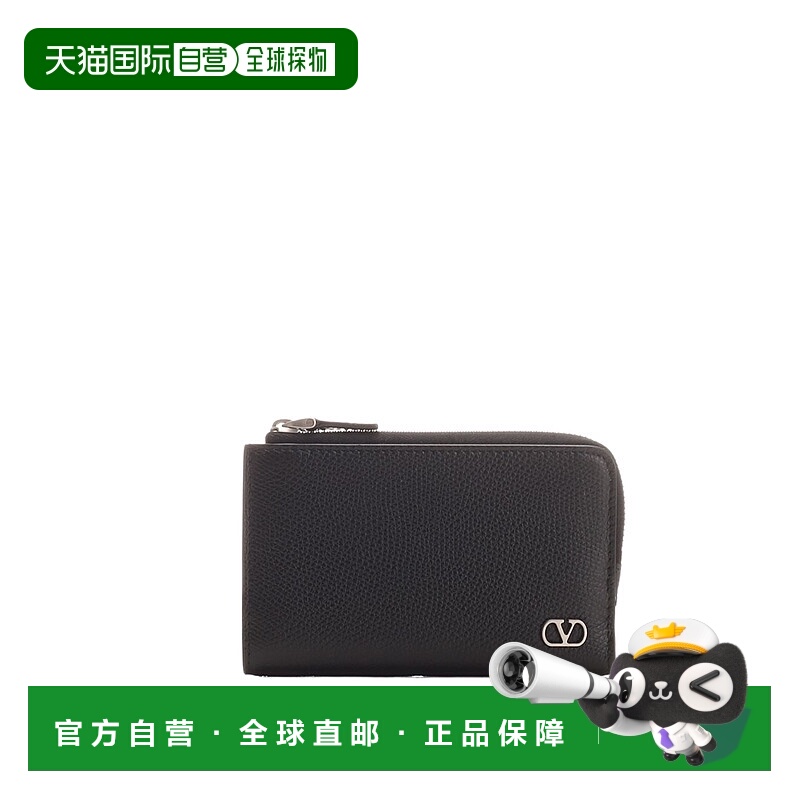 1h可退 VALENTINO 男士钱包 YP0V13UAG0NO SS2025 黑色 双折钱包