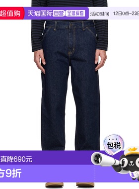 1h可退 潮奢 CARHARTT WIP 男士 蓝色 Single Knee 牛仔裤 I03202