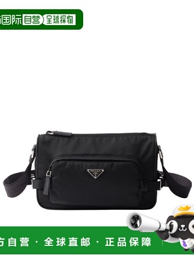 PRADA 男士斜挎包 2VH1922DMGVOOOF0002 AW2025 黑色单肩包