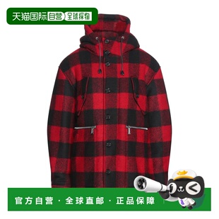 1h可退 潮奢 Dsquared2 二次方 男士 大衣 red红色 舒适时尚外套