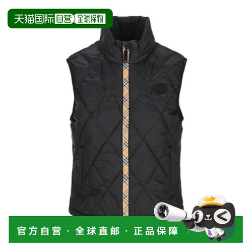 BURBERRY 女士马甲 81195511 SS2026 黑色 绗缝马甲
