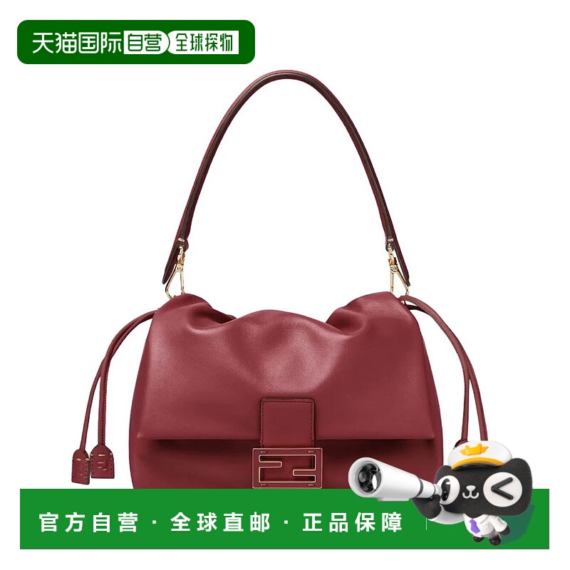 1h可退 FENDI 女士单肩包 8BR833AQ0DF0YPU SS2026 红色 MAMMA BA