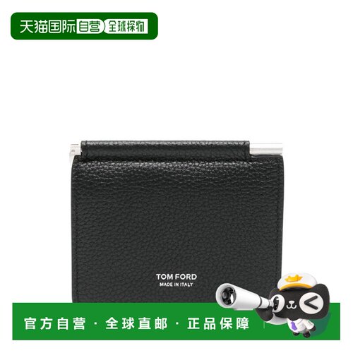 TOM FORD 男士卡包 Y0340LCL158SNAA AW2026 黑色 Leather Foldin