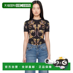 Outline versace 恤 Barocco 黑色 女士 范思哲 潮奢 1h可退