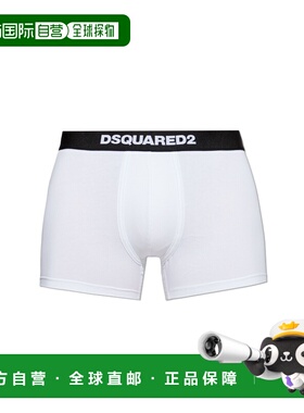 DSQUARED2 男士内裤 D9LDG62100100 SS2026 白色 Cotton boxers w