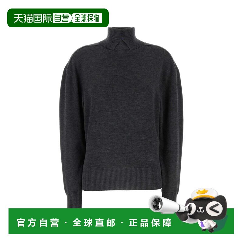 BURBERRY 女士针织衫 8095113A1391 AW2024 灰色 Dark grey wool