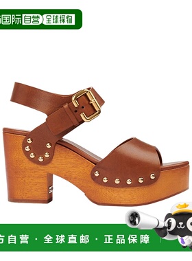 CHLOÉ 女士凉鞋 C25A12ILT27T AW2025 棕色 JEANNETTE 高跟凉鞋