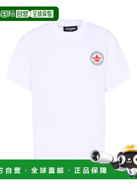 DSQUARED2 男童T恤 DQ3162D004GDQ100 SS2026 白色短袖