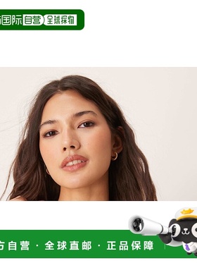 1h可退 潮奢 New Look 纽洛克 女士 撞色吊带三角比基尼上装(黑色