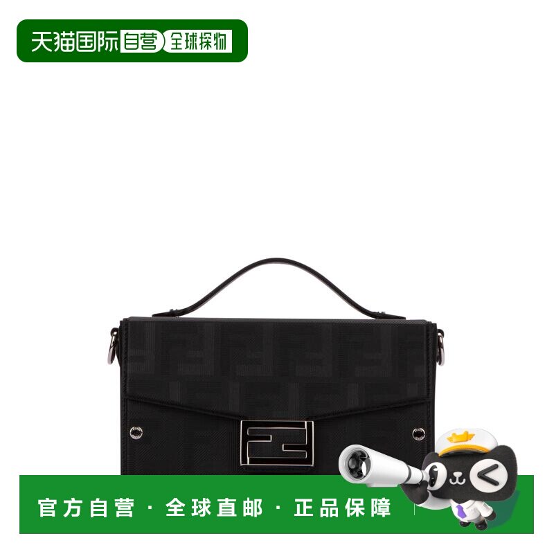 FENDI 男士斜挎包 7VA565AJF4F0GXN AW2024 黑色 Shoulder bag in