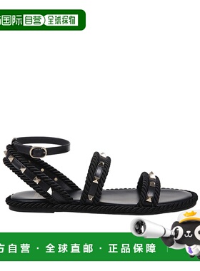 VALENTINO 女士凉鞋 WS0KW8BAE0NO SS2025 黑色 圆头平底凉鞋