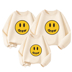 高端亲子装卫衣一家三四口2024新款秋装母子母女装拍照全家福上衣