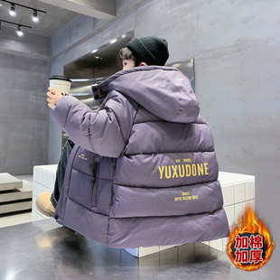 男童冬季羽绒棉服2025新品男孩冬天加厚棉衣宝宝保暖棉袄洋气外套