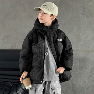 儿童装男童棉服冬季2025新款中大童棉衣秋冬款棉袄男孩超好看外套