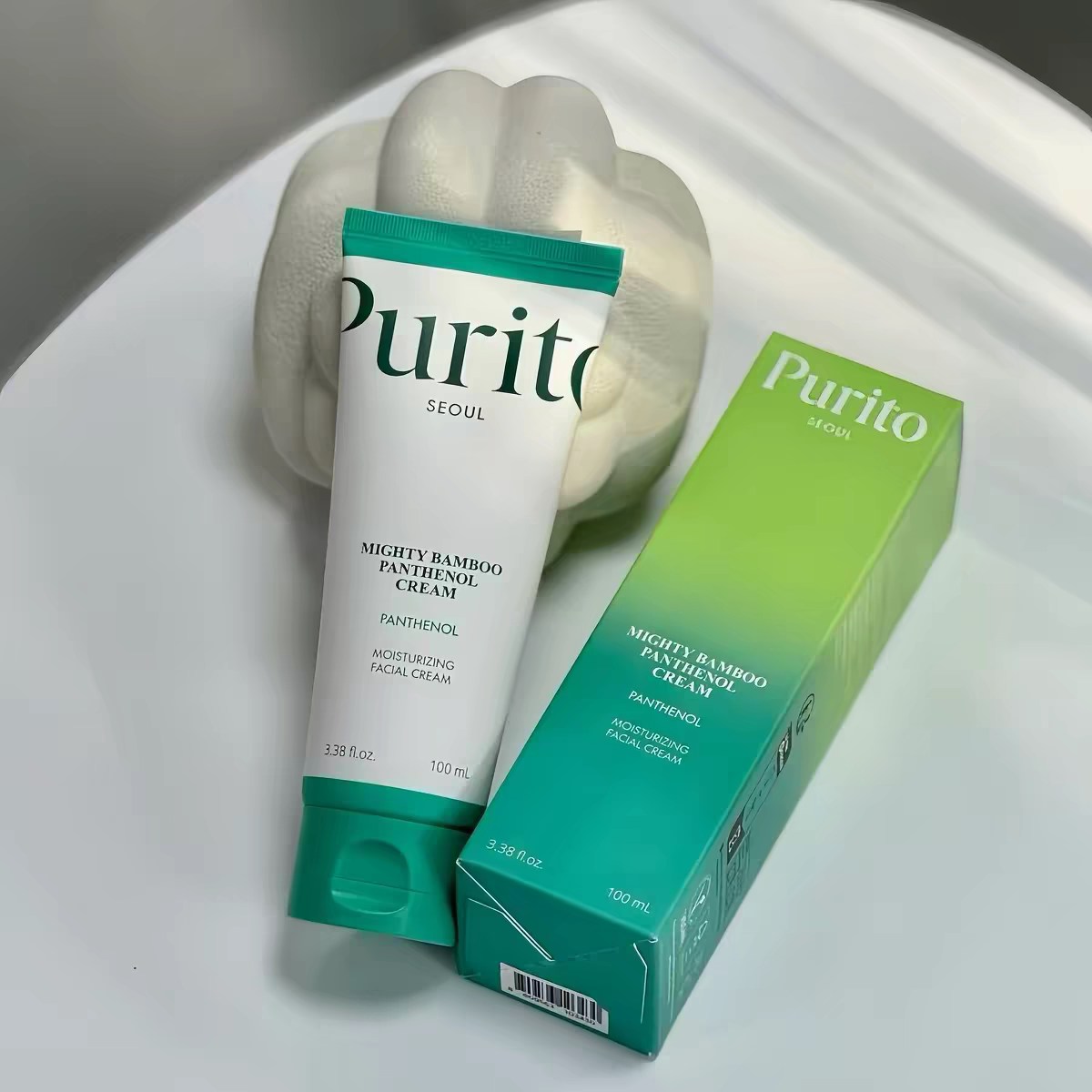 Purito竹萃泛醇面霜保湿舒缓修复屏障温和补水清爽水润维稳不黏腻
