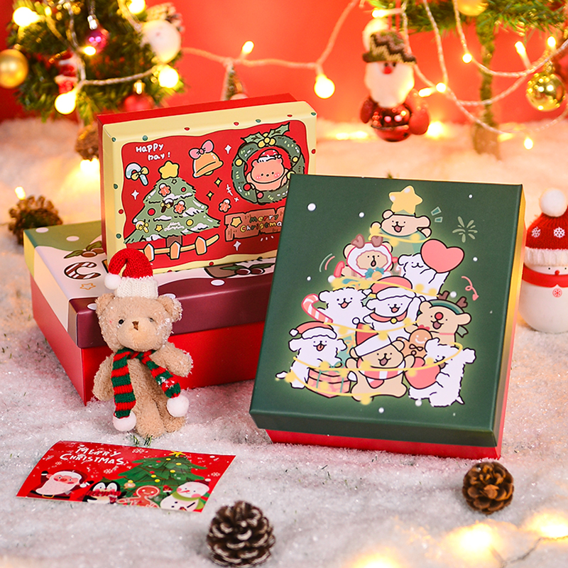 圣诞节礼物盒空盒装口红围巾生日礼品盒送男生女友精美礼物包装盒