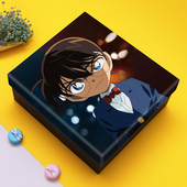 名侦探柯南礼物盒空包装 盒送男孩朋友老公玩具相册高档生日礼盒子