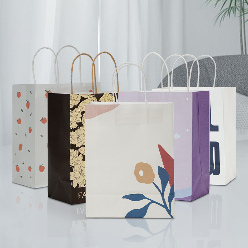 创意个性礼物袋手提纸袋定制设计定制图案牛皮纸袋礼品袋包装袋子