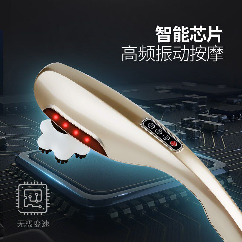 厂家海豚电动肩颈椎按摩器敲打棒家用捶背腰部全身震振动仪手持式