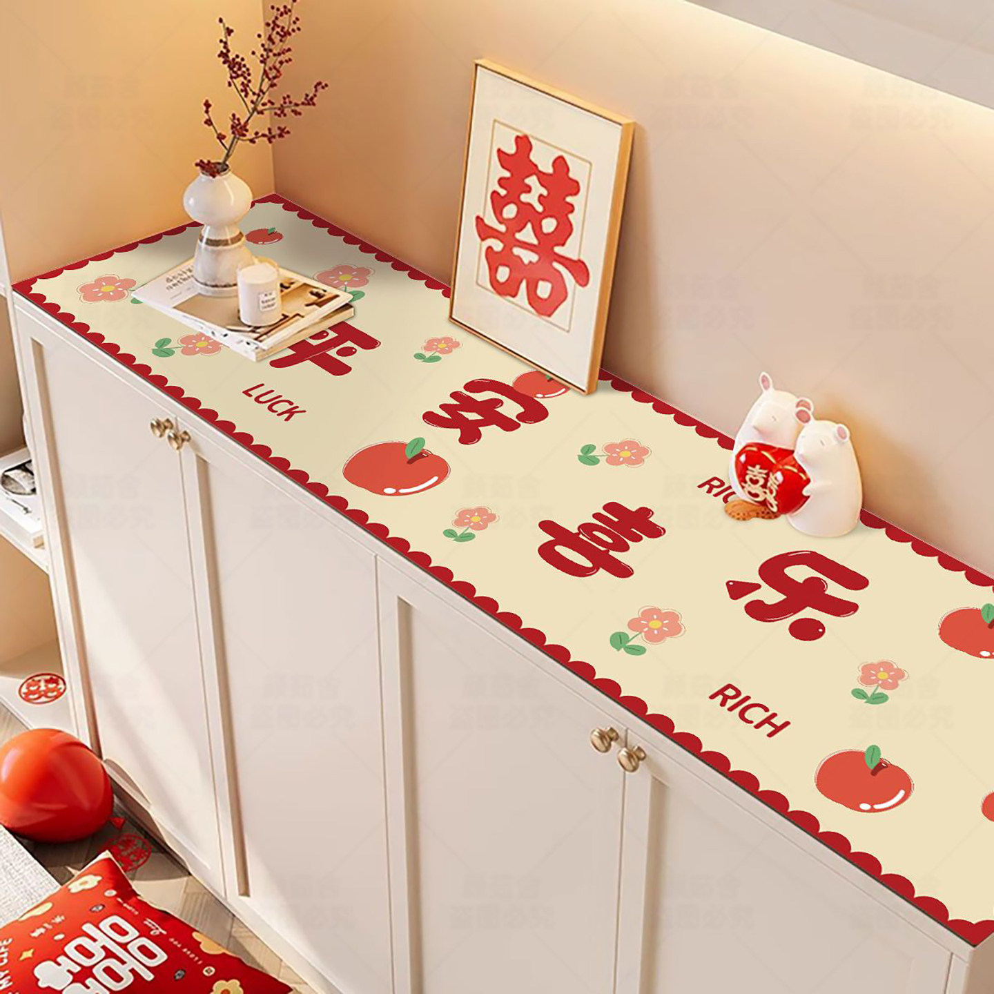 长条电视柜桌垫皮革保护垫桌布防油防水玄关客桌餐边柜茶几可定制,居家布艺,桌布,淘宝优惠券,粉丝福利购,淘宝优惠卷