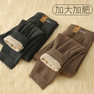 男童加厚绒裤 加大加肥胖童儿童冬季 热能裤 棉裤 蚕丝羊毛 高腰保暖裤