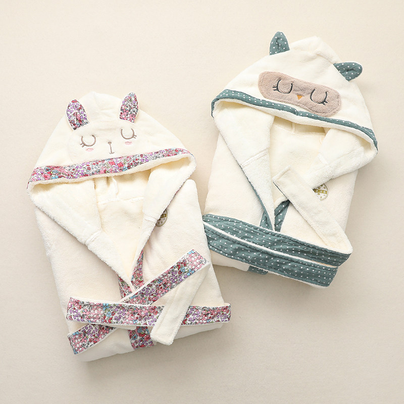 吸水速干 儿童连帽浴袍冬季加厚保暖睡衣男童浴衣宝宝睡袍,童装/婴儿装/亲子装,浴袍,淘宝优惠券,粉丝福利购,淘宝优惠卷