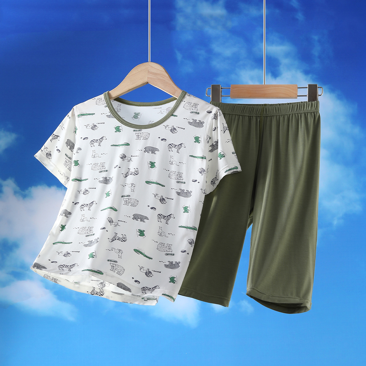 优可丝夏季抗菌家居服睡衣套装