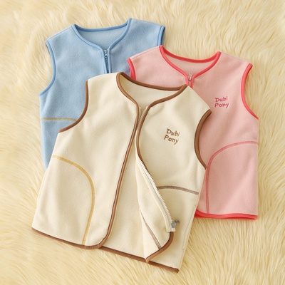 儿童摇粒绒马甲秋冬保暖背心