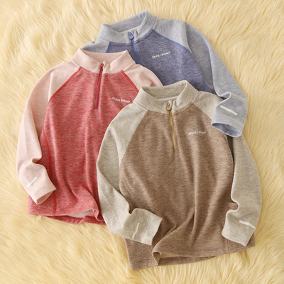 半高领儿童加绒打底衫秋冬加厚