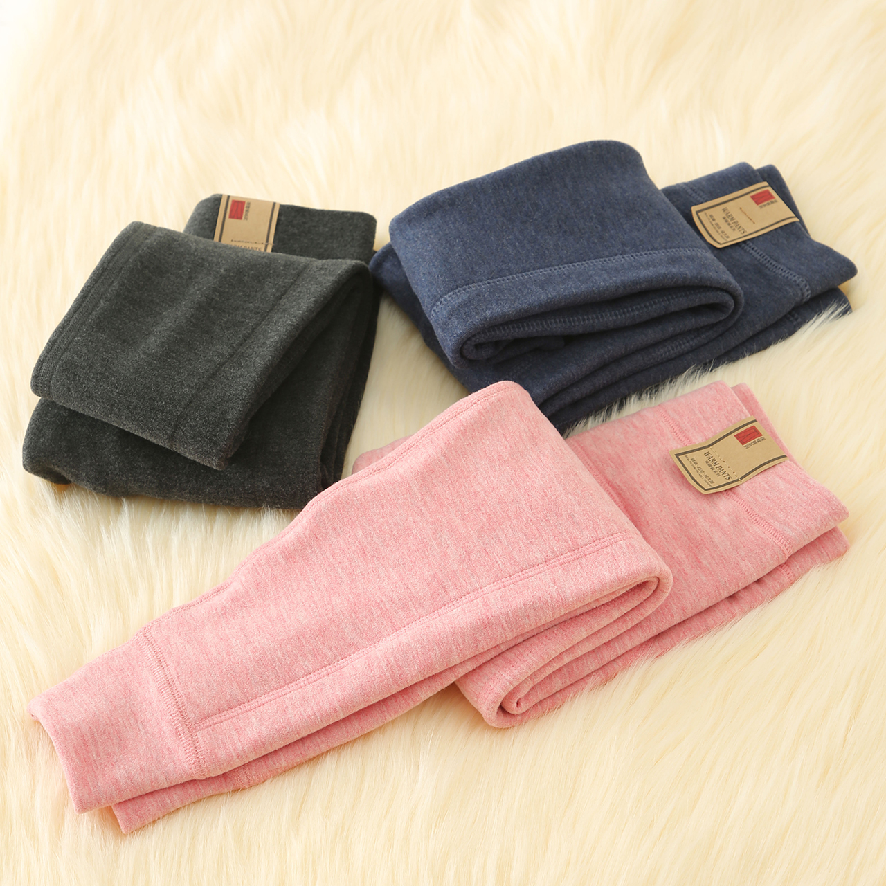 儿童德绒保暖裤有弹力