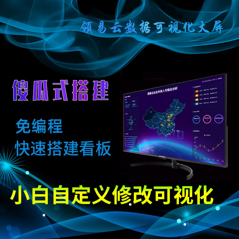 数据大屏数据可视化模板软件bi公司销售收入门店智慧平台带后台