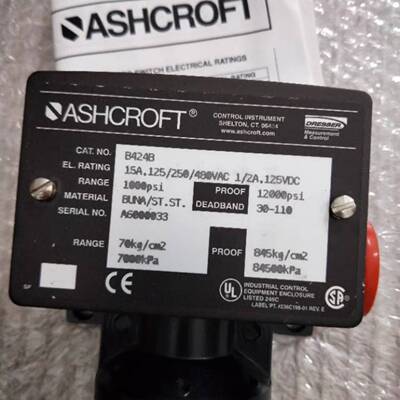 可维修ASHCROFT B424B  1000PSI