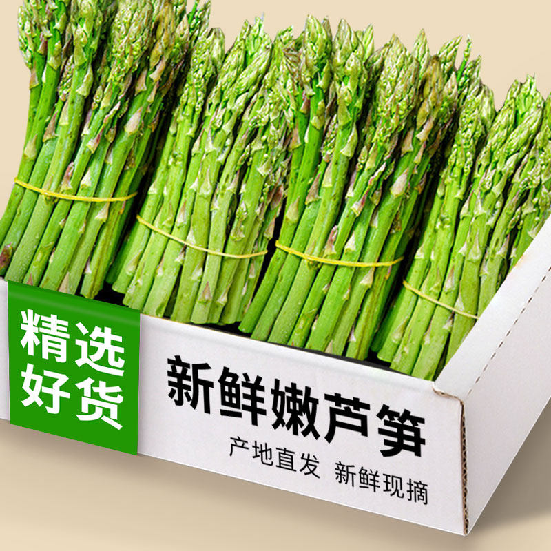 新鲜芦笋5斤产地直销现挖嫩青笋绿鲜芦笋嫩当季蔬菜包邮卢笋3现挖