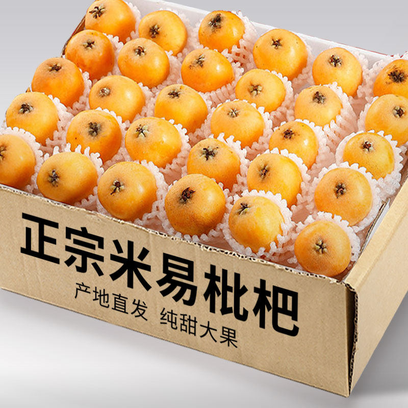 四川攀枝花米易枇杷当季新鲜水果孕妇现摘琵琶甜大果整箱5斤包邮