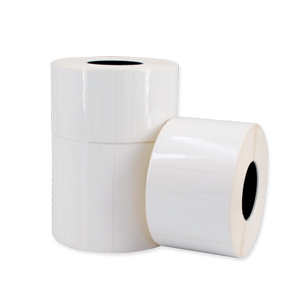 亚银不干胶标签纸防水pet不干胶贴纸条码打印纸标签定做空白标签纸手写防撕防油碳带打印条码纸耐高温