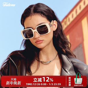 minipin 潮流墨镜 Fakeme 轻奢复古方框板材太阳镜防紫外线时尚