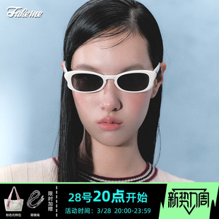 FLY 板材太阳镜蝴蝶形椭圆框墨镜防紫外线BT Fakeme 欧阳娜娜同款