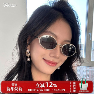 Fakeme 眼镜太阳镜街拍辣妹金属墨镜女欧美风嘻哈潮曲奇镜compass