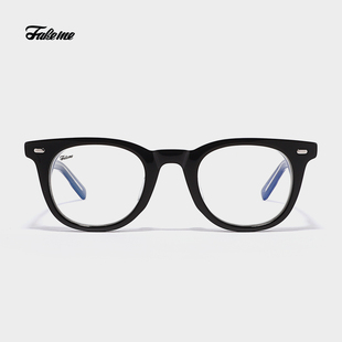 Mode 透明板材圆框光学近视镜架男简约清新ins风 Fakeme 海报同款