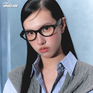 【】Fakeme 猫眼板材框Low/老钱风金属框光学镜backbone