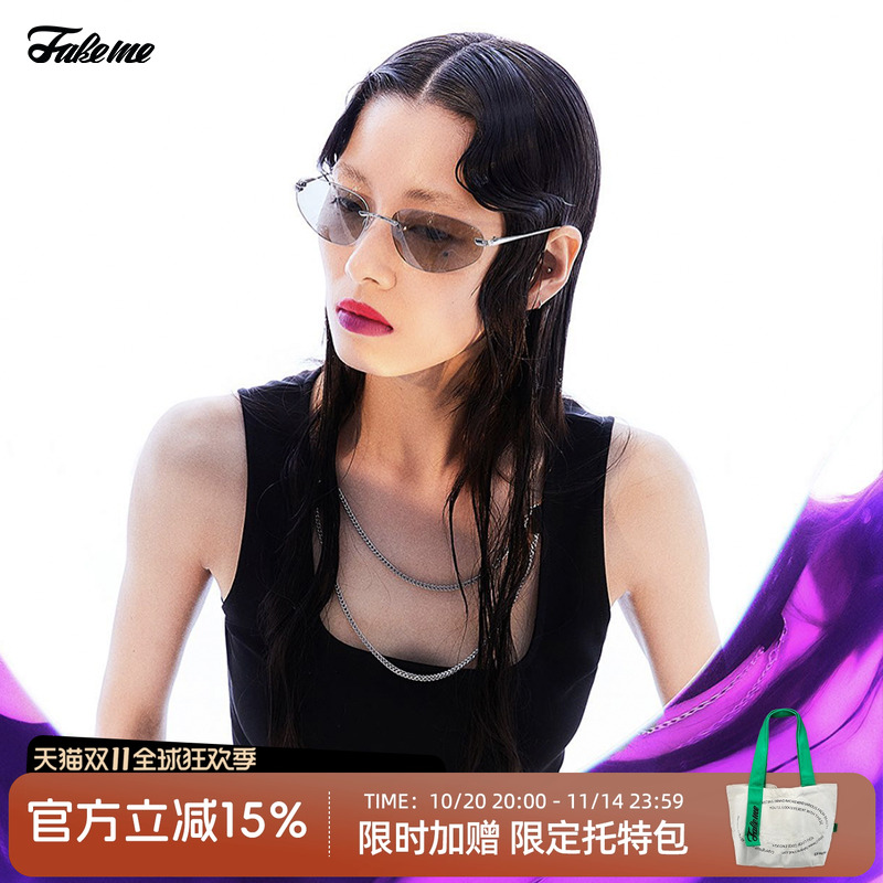 FakemeY2K男女彩色镜片墨镜