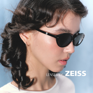 宋茜同款 Fakeme 板材椭圆框蔡司镜片墨镜赫本镜yaoll 商家自播