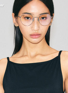 Fakeme 韩系β钛超轻圆框素颜镜近视眼镜架女复古轻奢风 Jenner