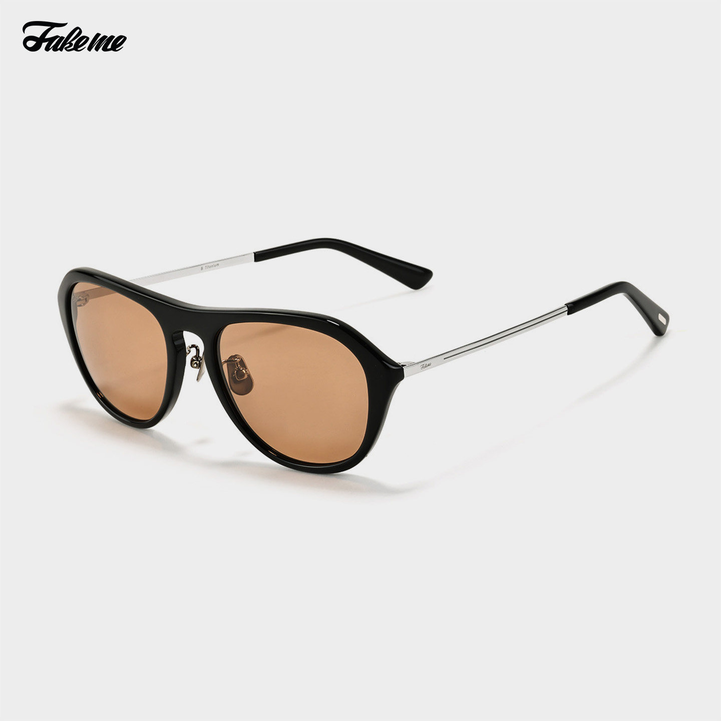 Fakeme 26新品时尚个性复古轻奢板材墨镜防紫外线太阳镜男女 yuni