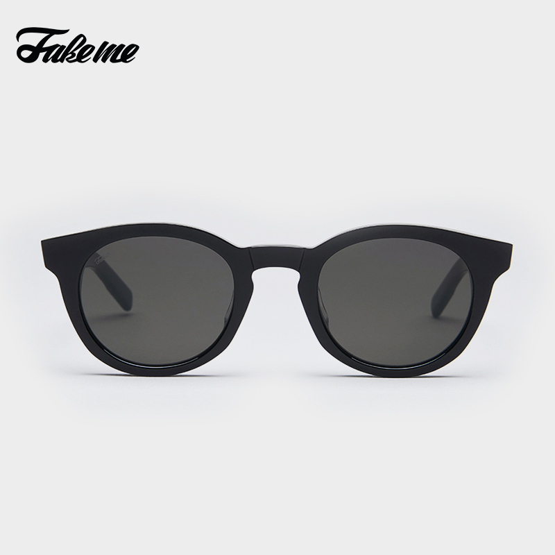 fakeme明星同款小众板材复古圆框