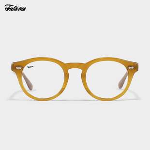 Fakeme落日板材圆框近视光学镜架中性落日少年感ins风 mate
